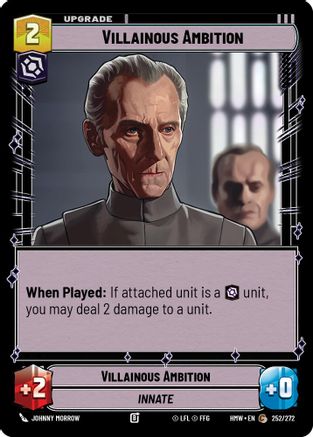 Villainous Ambition (252/272) [Homeworlds] Star Wars: Unlimited Single Disney