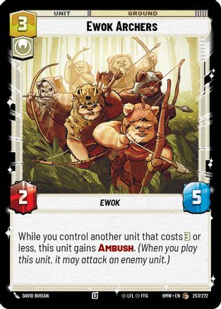 Ewok Archers (257/272) [Homeworlds] Star Wars: Unlimited Single Disney