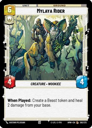 Mylaya Rider (262/272) [Homeworlds] Star Wars: Unlimited Single Disney