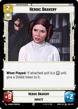 Heroic Bravery (264/272) [Homeworlds] Star Wars: Unlimited Single Disney