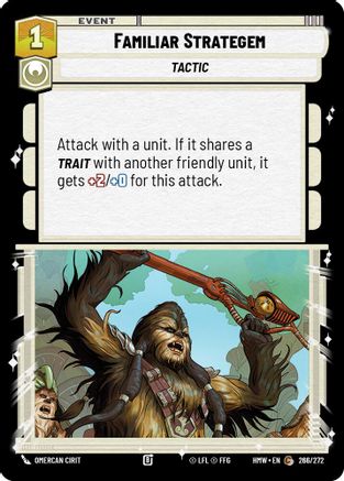 Familiar Strategem (266/272) [Homeworlds] Star Wars: Unlimited Single Disney