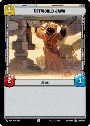 Offworld Jawa (268/272) [Homeworlds] Star Wars: Unlimited Single Disney