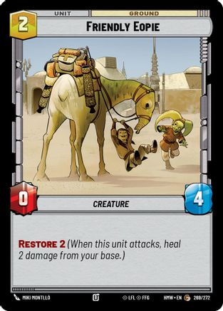 Friendly Eopie (269/272) [Homeworlds] Star Wars: Unlimited Single Disney