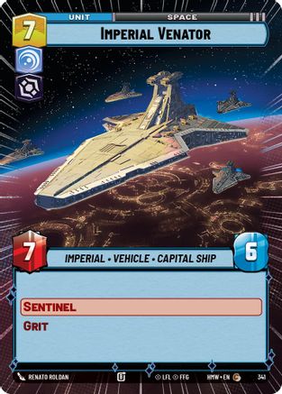 Imperial Venator (Hyperspace) (341) [Homeworlds] Star Wars: Unlimited Single Disney