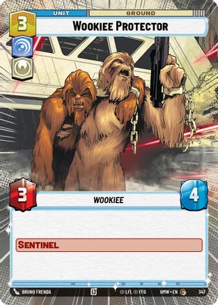 Wookiee Protector (Hyperspace) (347) [Homeworlds] Star Wars: Unlimited Single Disney
