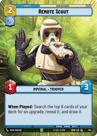 Remote Scout (Hyperspace) (357) [Homeworlds] Star Wars: Unlimited Single Disney