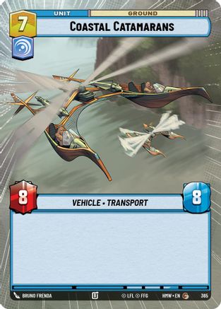Coastal Catamarans (Hyperspace) (365) [Homeworlds] Star Wars: Unlimited Single Disney