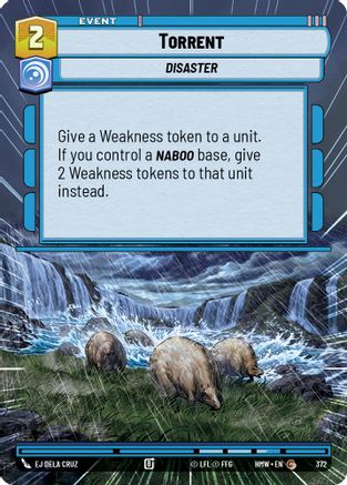 Torrent (Hyperspace) (372) [Homeworlds] Star Wars: Unlimited Single Disney