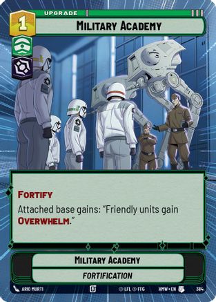 Military Academy (Hyperspace) (384) [Homeworlds] Star Wars: Unlimited Single Disney