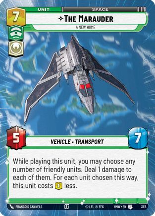 The Marauder - A New Home (Hyperspace) (397) [Homeworlds] Star Wars: Unlimited Single Disney