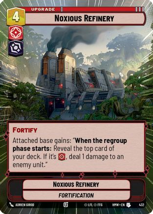 Noxious Refinery (Hyperspace) (432) [Homeworlds] Star Wars: Unlimited Single Disney