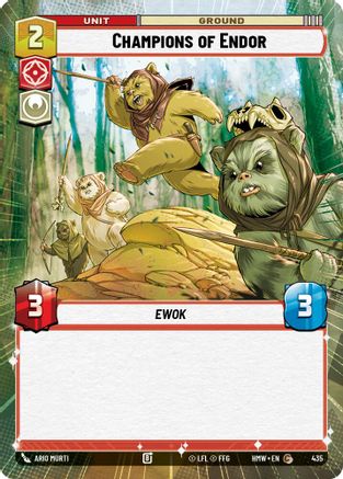 Champions of Endor (Hyperspace) (435) [Homeworlds] Star Wars: Unlimited Single Disney