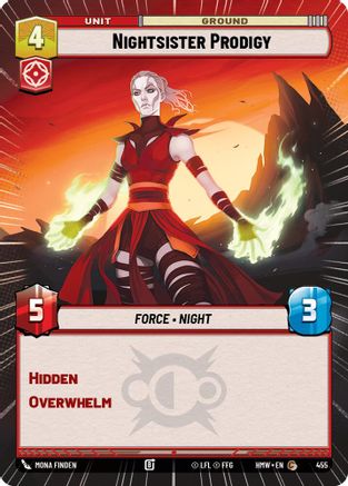 Nightsister Prodigy (Hyperspace) (455) [Homeworlds] Star Wars: Unlimited Single Disney