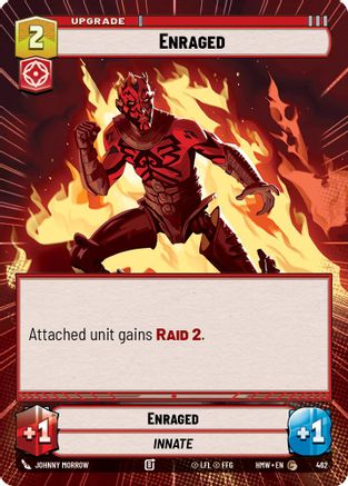 Enraged (Hyperspace) (462) [Homeworlds] Star Wars: Unlimited Single Disney