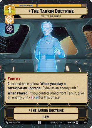 The Tarkin Doctrine - Protect and Punish (Hyperspace) (478) [Homeworlds] Star Wars: Unlimited Single Disney
