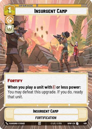 Insurgent Camp (Hyperspace) (488) [Homeworlds] Star Wars: Unlimited Single Disney