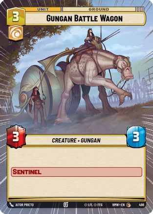 Gungan Battle Wagon (Hyperspace) (498) [Homeworlds] Star Wars: Unlimited Single Disney