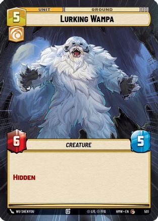 Lurking Wampa (Hyperspace) (501) [Homeworlds] Star Wars: Unlimited Single Disney
