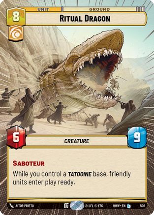 Ritual Dragon (Hyperspace) (506) [Homeworlds] Star Wars: Unlimited Single Disney