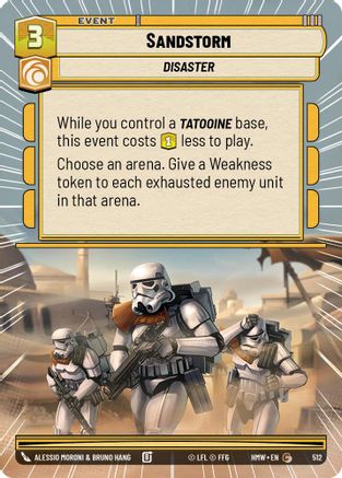 Sandstorm (Hyperspace) (512) [Homeworlds] Star Wars: Unlimited Single Disney