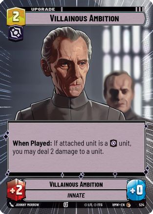 Villainous Ambition (Hyperspace) (524) [Homeworlds] Star Wars: Unlimited Single Disney