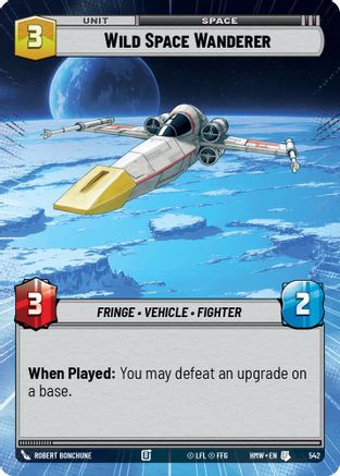 Wild Space Wanderer (Hyperspace) (542) [Homeworlds] Star Wars: Unlimited Single Disney