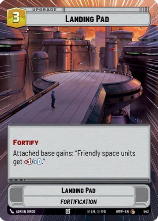 Landing Pad (Hyperspace) (543) [Homeworlds] Star Wars: Unlimited Single Disney