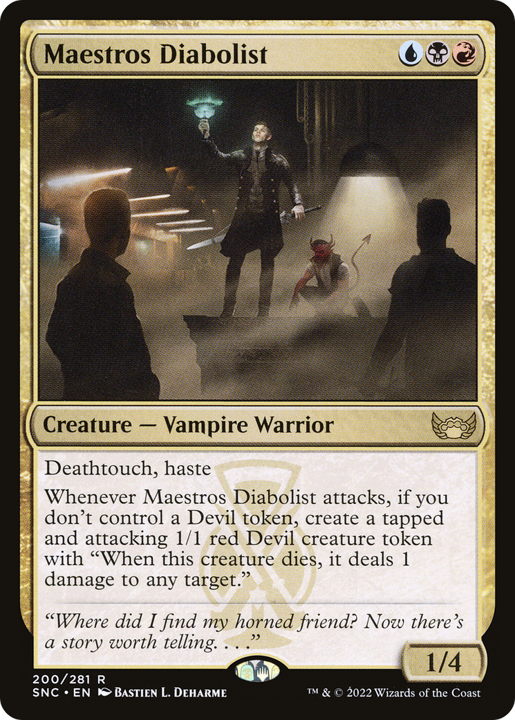 Maestros Diabolist (SNC-200) [Streets of New Capenna] Foil MTG Single Wizards of the Coast