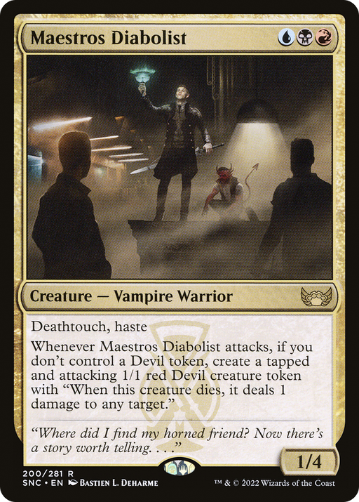 Maestros Diabolist (SNC-200) [Streets of New Capenna] Foil MTG Single Wizards of the Coast