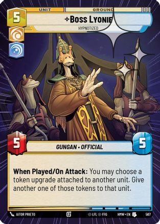 Boss Lyonie - Hypnotized (Hyperspace Foil) (567) [Homeworlds] Foil Star Wars: Unlimited Single Disney