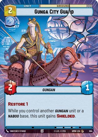 Gunga City Guard (Hyperspace Foil) (594) [Homeworlds] Foil Star Wars: Unlimited Single Disney