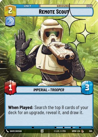 Remote Scout (Hyperspace Foil) (595) [Homeworlds] Foil Star Wars: Unlimited Single Disney