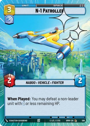 N-1 Patroller (Hyperspace Foil) (596) [Homeworlds] Foil Star Wars: Unlimited Single Disney
