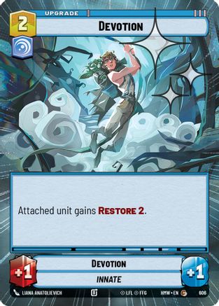 Devotion (Hyperspace Foil) (606) [Homeworlds] Foil Star Wars: Unlimited Single Disney