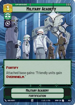 Military Academy (Hyperspace Foil) (622) [Homeworlds] Foil Star Wars: Unlimited Single Disney