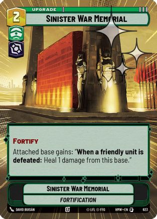 Sinister War Memorial (Hyperspace Foil) (623) [Homeworlds] Foil Star Wars: Unlimited Single Disney