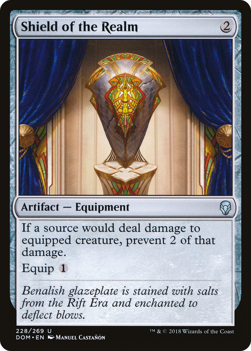 Shield of the Realm (DOM-228) [Dominaria] MTG Single Wizards of the Coast
