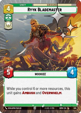 Ryyk Blademaster (Hyperspace Foil) (628) [Homeworlds] Foil Star Wars: Unlimited Single Disney