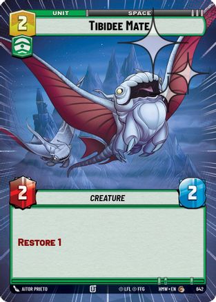 Tibidee Mate (Hyperspace Foil) (642) [Homeworlds] Foil Star Wars: Unlimited Single Disney