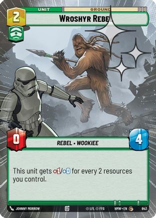 Wroshyr Rebel (Hyperspace Foil) (643) [Homeworlds] Foil Star Wars: Unlimited Single Disney