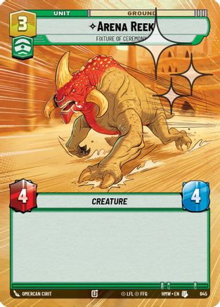Arena Reek - Fixture of Ceremony (Hyperspace Foil) (645) [Homeworlds] Foil Star Wars: Unlimited Single Disney