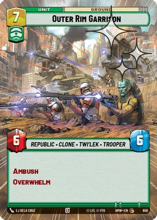 Outer Rim Garrison (Hyperspace Foil) (656) [Homeworlds] Foil Star Wars: Unlimited Single Disney
