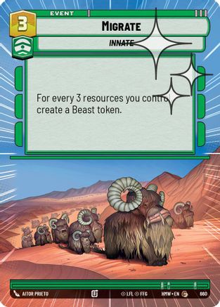 Migrate (Hyperspace Foil) (660) [Homeworlds] Foil Star Wars: Unlimited Single Disney