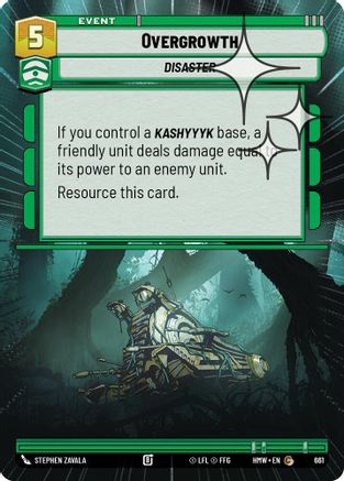 Overgrowth (Hyperspace Foil) (661) [Homeworlds] Foil Star Wars: Unlimited Single Disney