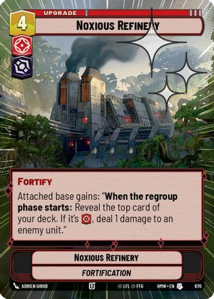 Noxious Refinery (Hyperspace Foil) (670) [Homeworlds] Foil Star Wars: Unlimited Single Disney