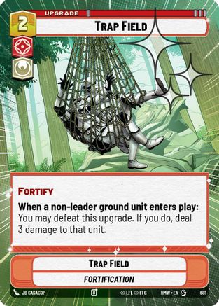 Trap Field (Hyperspace Foil) (681) [Homeworlds] Foil Star Wars: Unlimited Single Disney