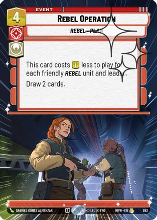 Rebel Operation (Hyperspace Foil) (683) [Homeworlds] Foil Star Wars: Unlimited Single Disney