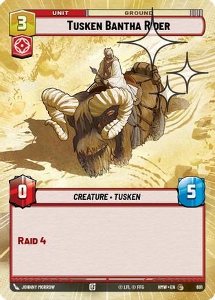 Tusken Bantha Rider (Hyperspace Foil) (691) [Homeworlds] Foil Star Wars: Unlimited Single Disney