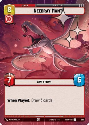 Neebray Manta (Hyperspace Foil) (699) [Homeworlds] Foil Star Wars: Unlimited Single Disney