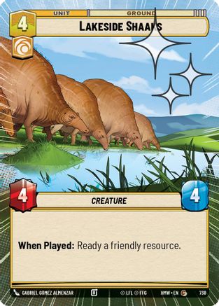 Lakeside Shaaks (Hyperspace Foil) (738) [Homeworlds] Foil Star Wars: Unlimited Single Disney
